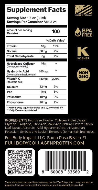 GOLD EDITION Liquid Collagen – Apple On-the-Go Box (24 Packets)-FULL BODY IMPACT