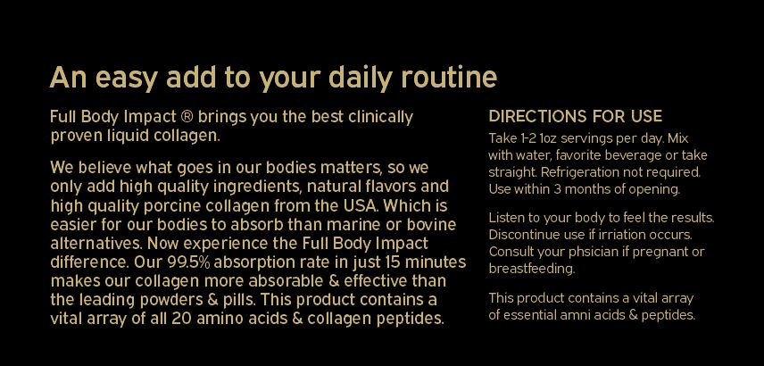 GOLD EDITION Liquid Collagen – Apple On-the-Go Box (24 Packets)-FULL BODY IMPACT