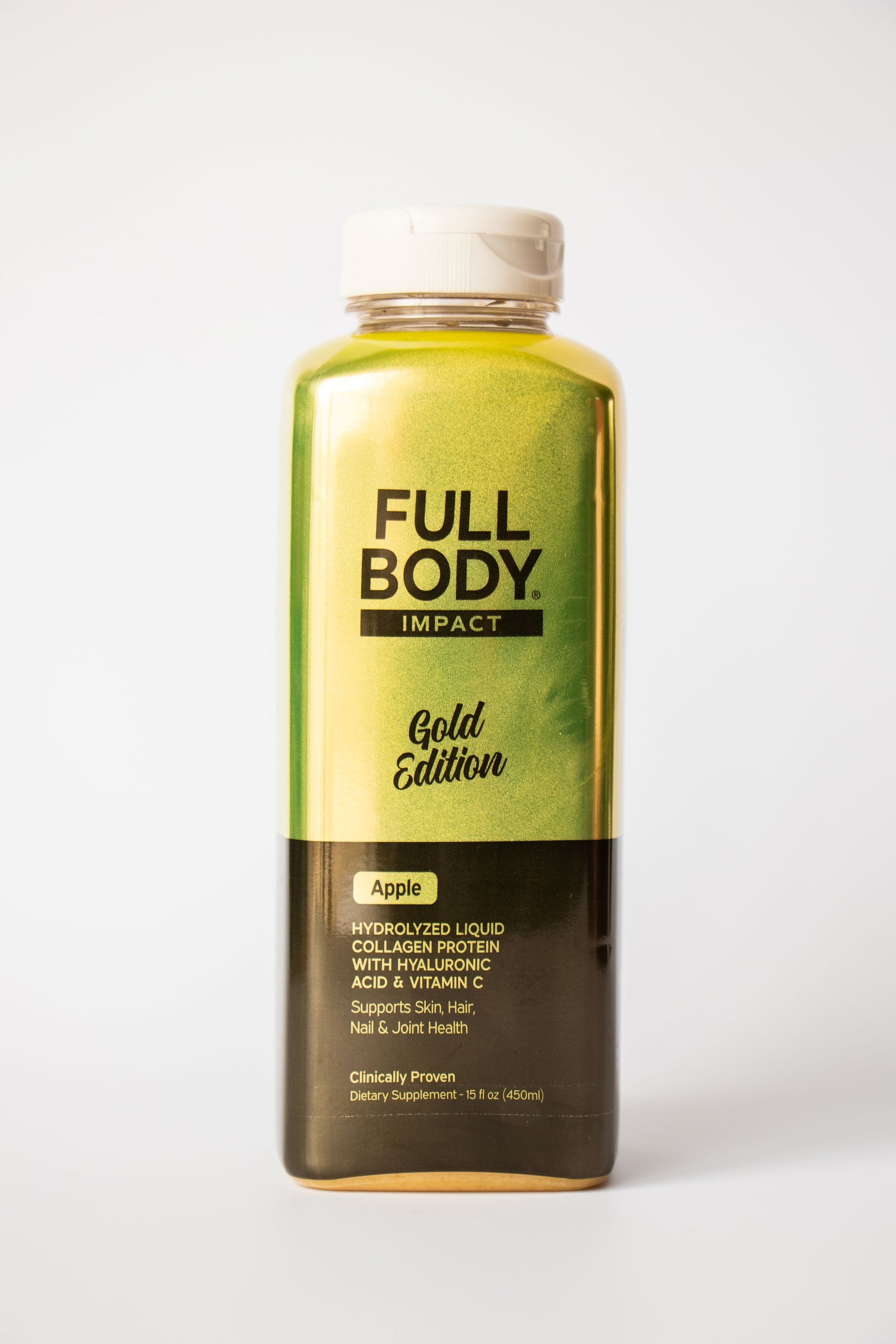 GOLD EDITION Liquid Collagen – Apple 15oz Bottle-FULL BODY IMPACT